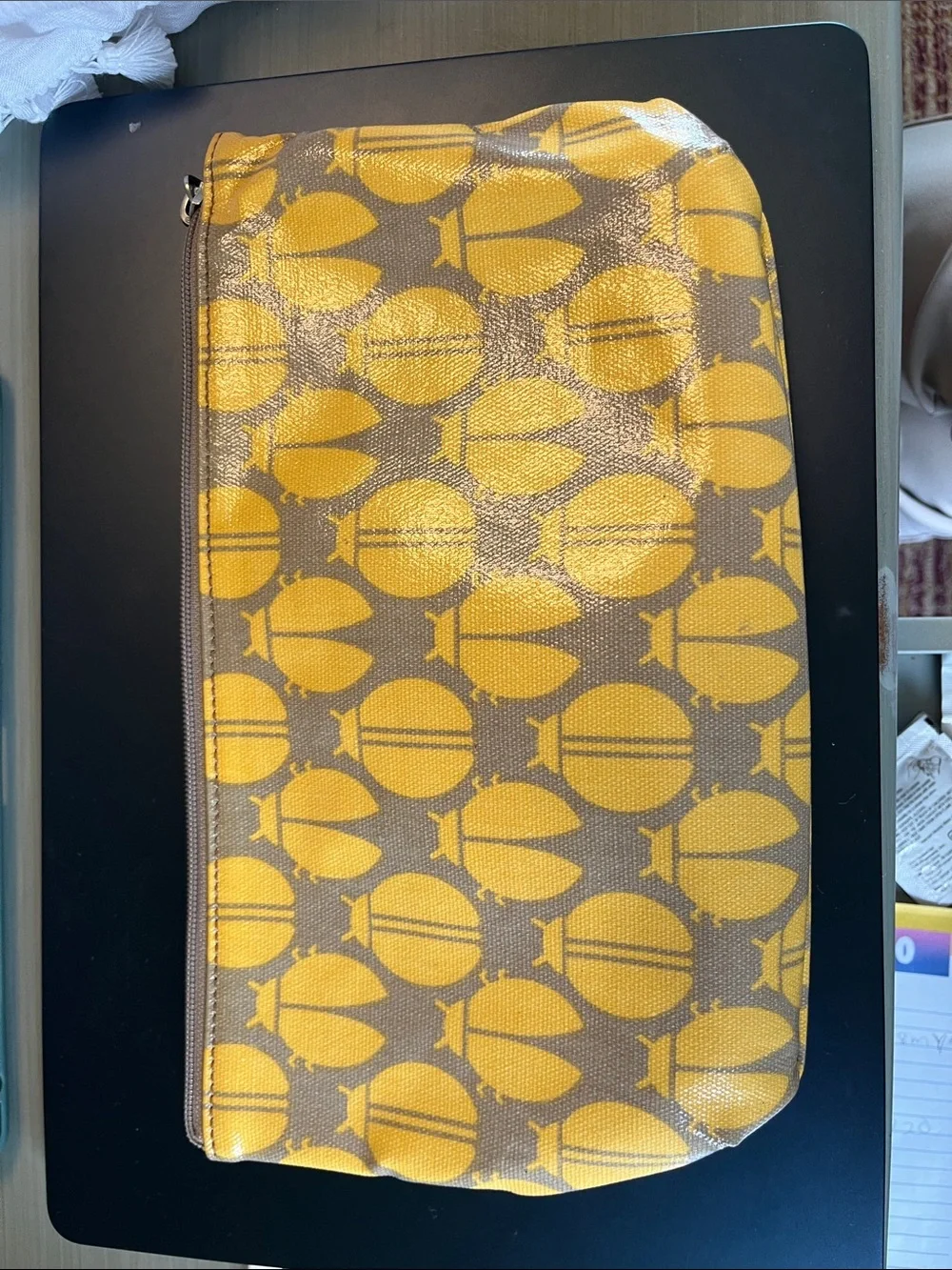 Fossil Key-Per Clutch Ladybugs Gray and Yellow